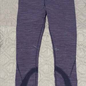 Lululemon Run: Inspire Crop II Wee Are From Space Deep Indigo Women 6 Athleisure